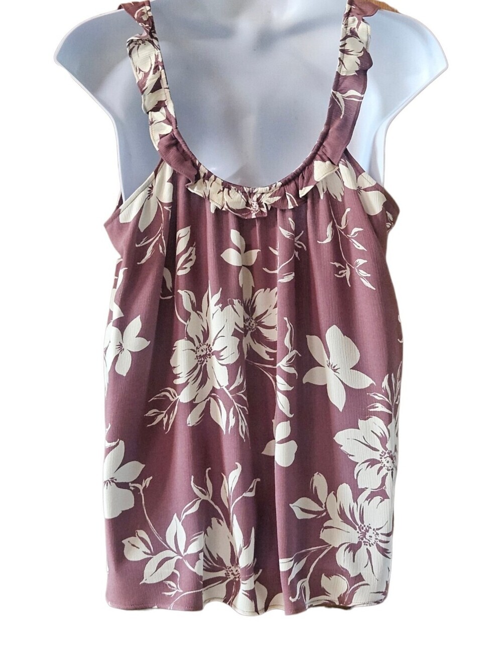 Torrid 2X Emma Floral Crinkle Gauze Ruffle Tie Front Tank Top NWT - Picture 8 of 14
